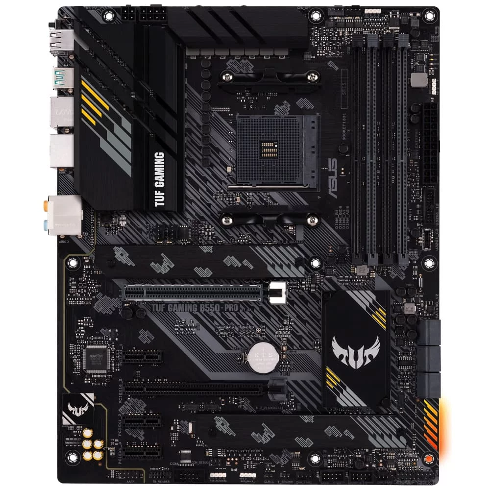 Материнская плата ASUS TUF GAMING B550-PRO Soc-AM4 AMD B550 4xDDR4 ATX AC`97 8ch(7.1) 2.5Gg RAID+HDMI+DP (90MB17R0-M0EAY0)