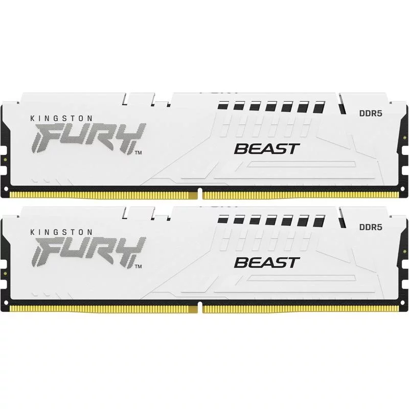 Память оперативная/ Kingston 32GB 6000MT/s DDR5 CL30 DIMM (Kit of 2) FURY Beast White EXPO (KF560C30BWEK2-32)