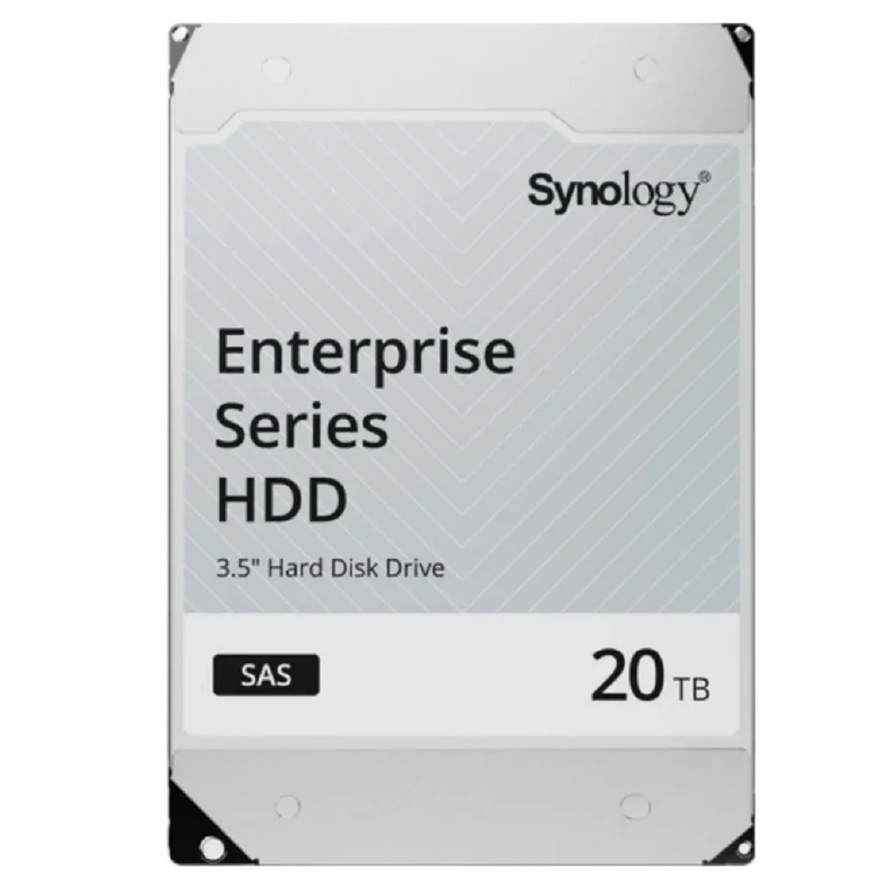 Жесткий диск Synology HDD SAS 12Gb/ s 3,5" 20Tb, 7200 rpm, 256Mb buffer, MTTF 2,5M, 1YW (HAS5310-20T)