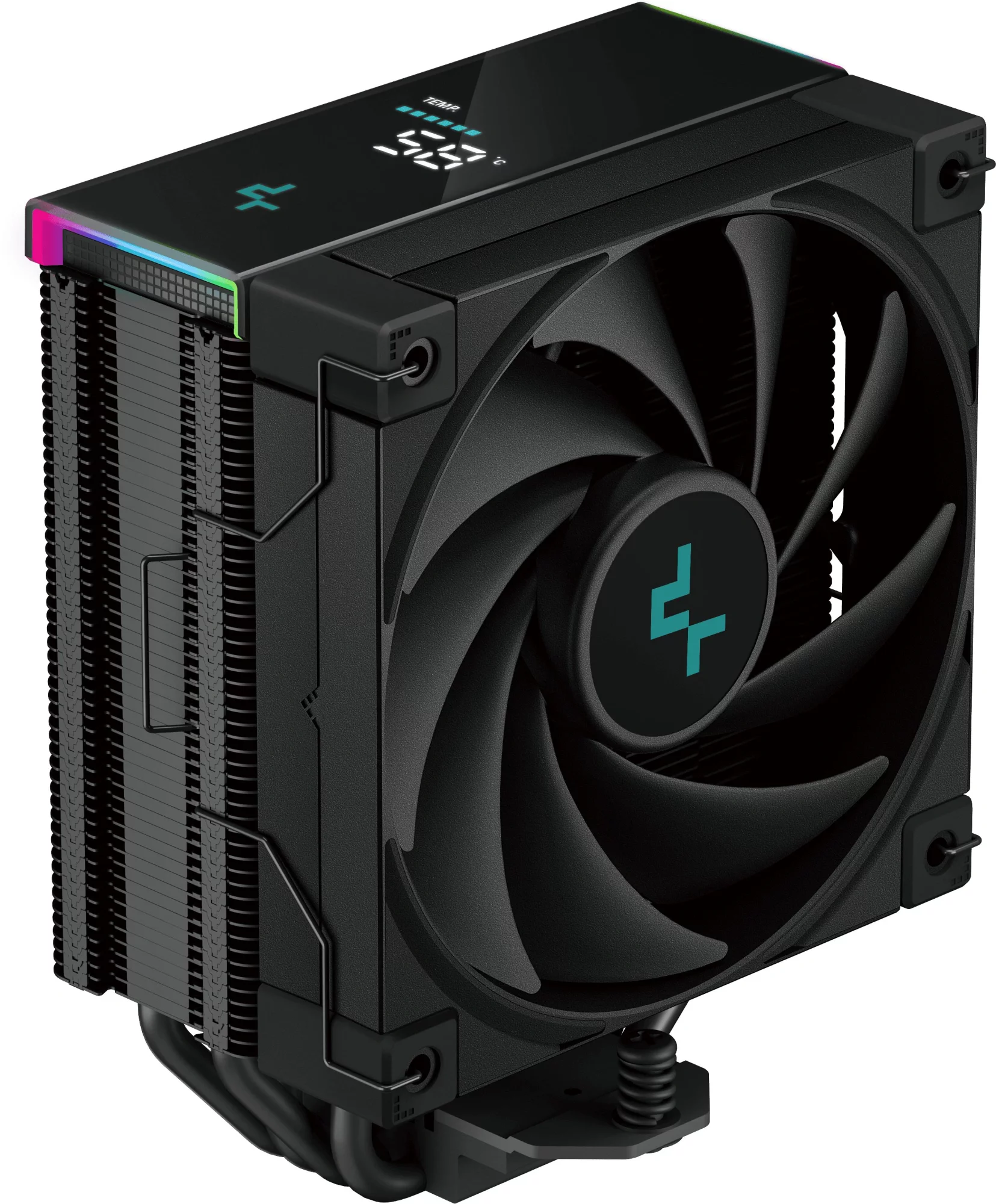 Устройство охлаждения(кулер) Deepcool AK400 Digital Pro Wh Soc-AM5/AM4/1200/1700/1851 белый 4-pin 25dB Al+Cu LCD 220W 695gr Ret (R-AK400-WHAPMN-G)
