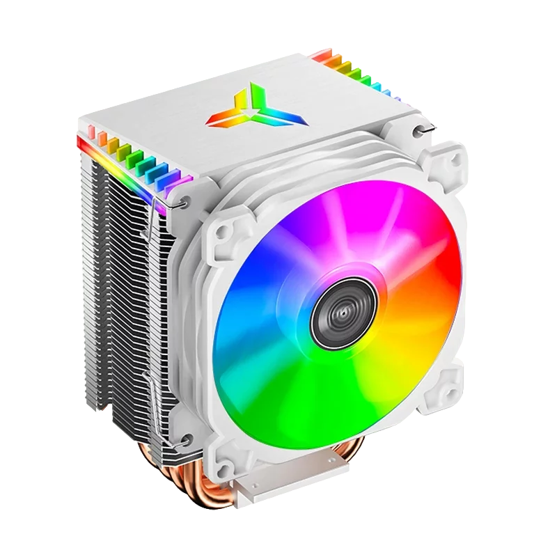 Кулер для процессора/ CPU Cooler JONSBO CR-1400 ARGB (160W, 4-pin PWM, 126mm, Al/ Cu, 4x6mm, ARGB, 1x92mm, 36.0CFM, 30.5dBA, 2300RPM, S: 1700/ 1200/ 115X, AM4/ AM5 White) (CR-1400 ARGB(WHITE))