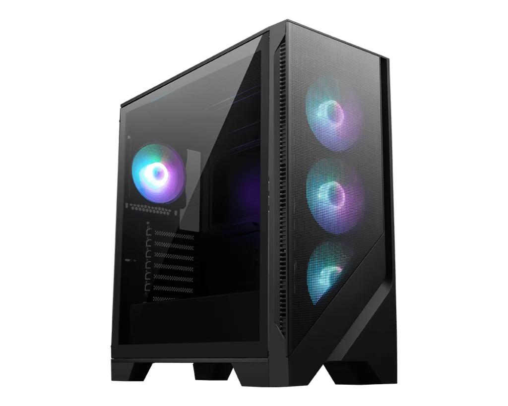 Корпус ПК без блока питания/ Case MSI MAG FORGE 321R AIRFLOW, Midi-Tower, TG, 4x120mm ARGB, 2xUSB 3.2, 1xUSB 3.2 Type-C, ATX, mATX, mITX Black (306-7G23R41-HH9)
