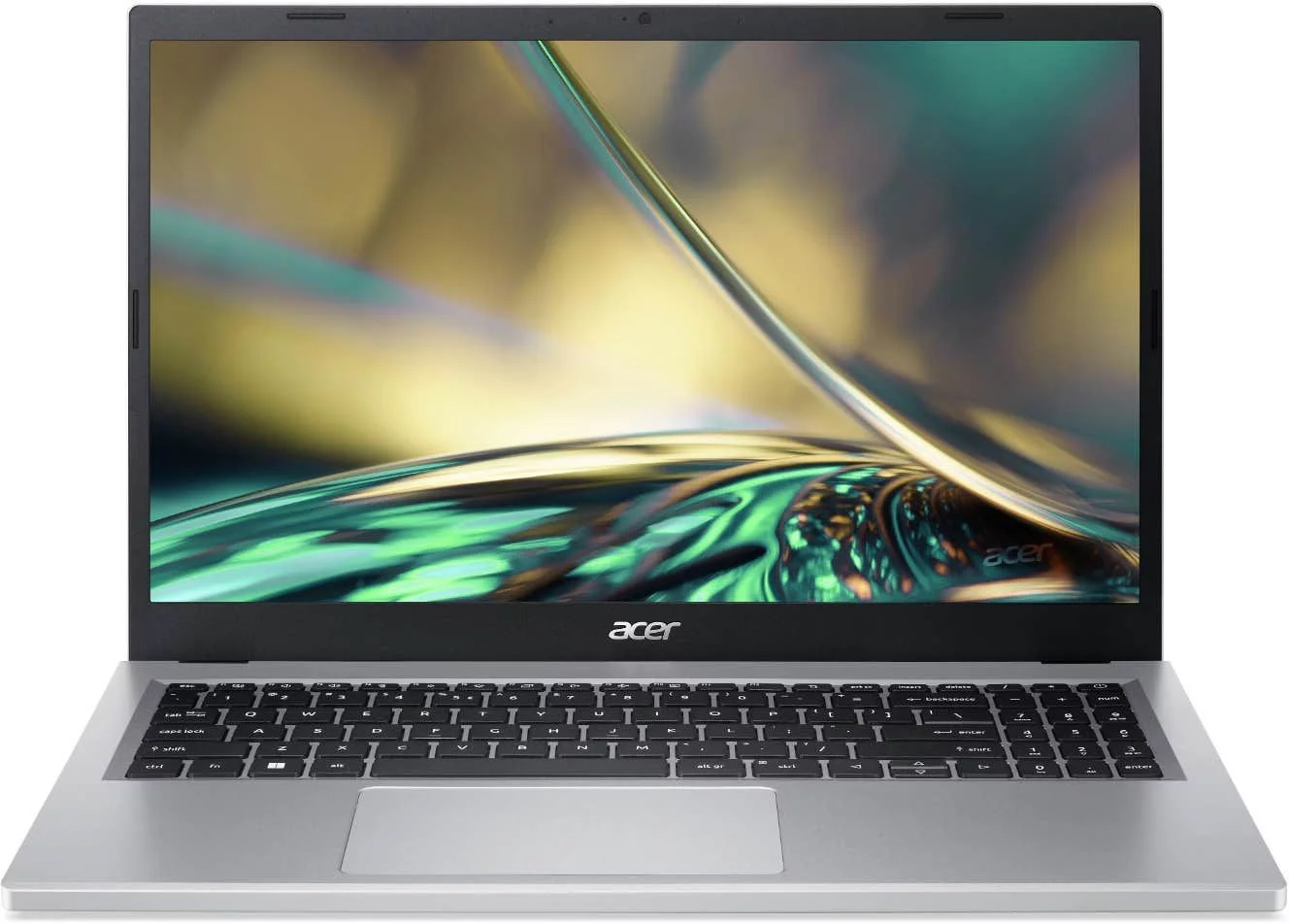 Ноутбук Acer Aspire 3 A315-510P-C4W1 N-series N100 8Gb SSD256Gb Intel UHD Graphics 15.6" IPS FHD (1920x1080) без ОС silver WiFi BT Cam (NX.KDHCD.00D)