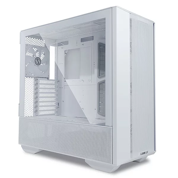LIAN LI Lancool III White, Medium Case: E-ATX (under 280mm), ATX, Micro-ATX, Mini-ITX, 2xUSB 3.0, 1xUSB Type C, 1xAudio, Included Fans: 3x140mm PWM (200~1800RPM), 1x140mm PWM (200~1800RPM) (G99.LAN3W.00)