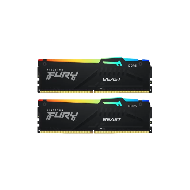 Память оперативная/ Kingston 16GB 6000MT/s DDR5 CL30 DIMM (Kit of 2) FURY Beast RGB EXPO (KF560C30BBEAK2-16)
