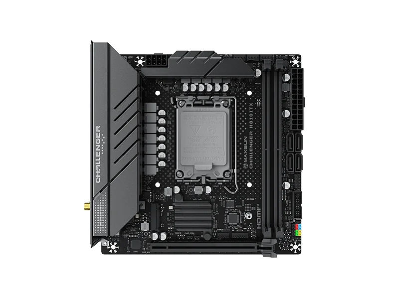 Материнская плата MAXSUN MS-Challenger H810ITX WIFI, B810, LGA1851, 2*DDR5, 2*SATA3, 2*M.2, USB 3.2, USB 2.0, 1*PCIEx16, HDMI+DP, ITX