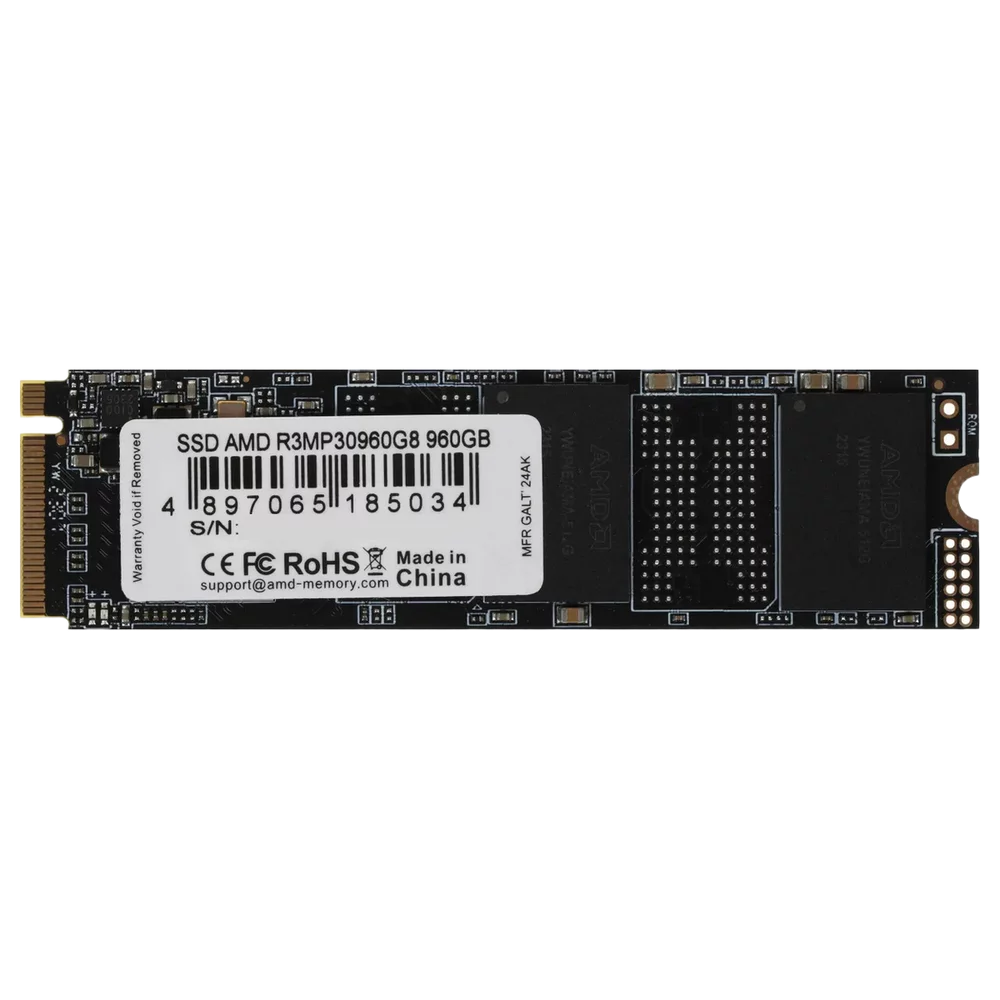 Накопитель SSD AMD PCIe 3.0 x4 960GB R3MP30960G8 Radeon M.2 2280
