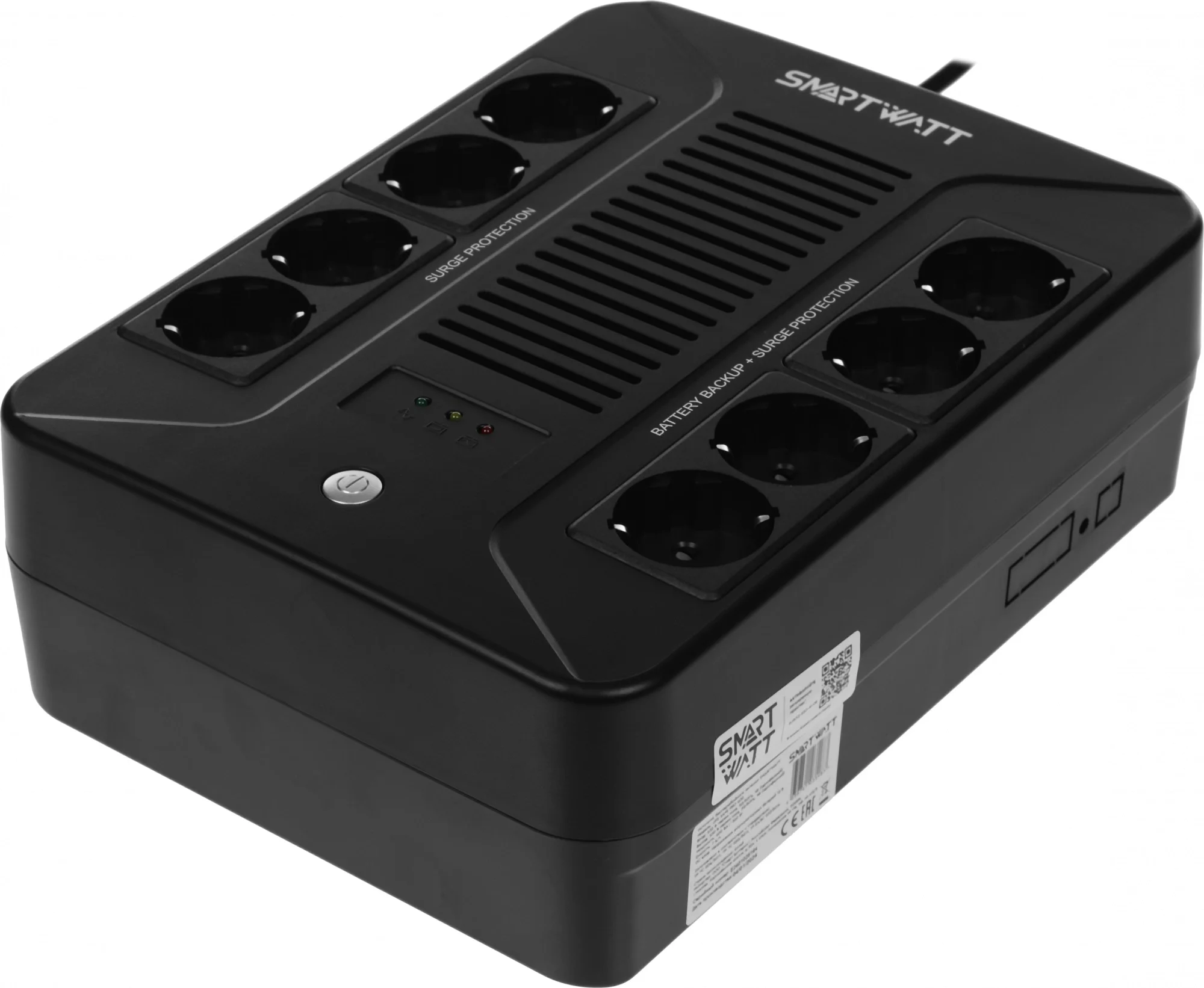 Источник бесперебойного питания Smartwatt Safe pro 360Вт 600ВА черный (3703020270002)