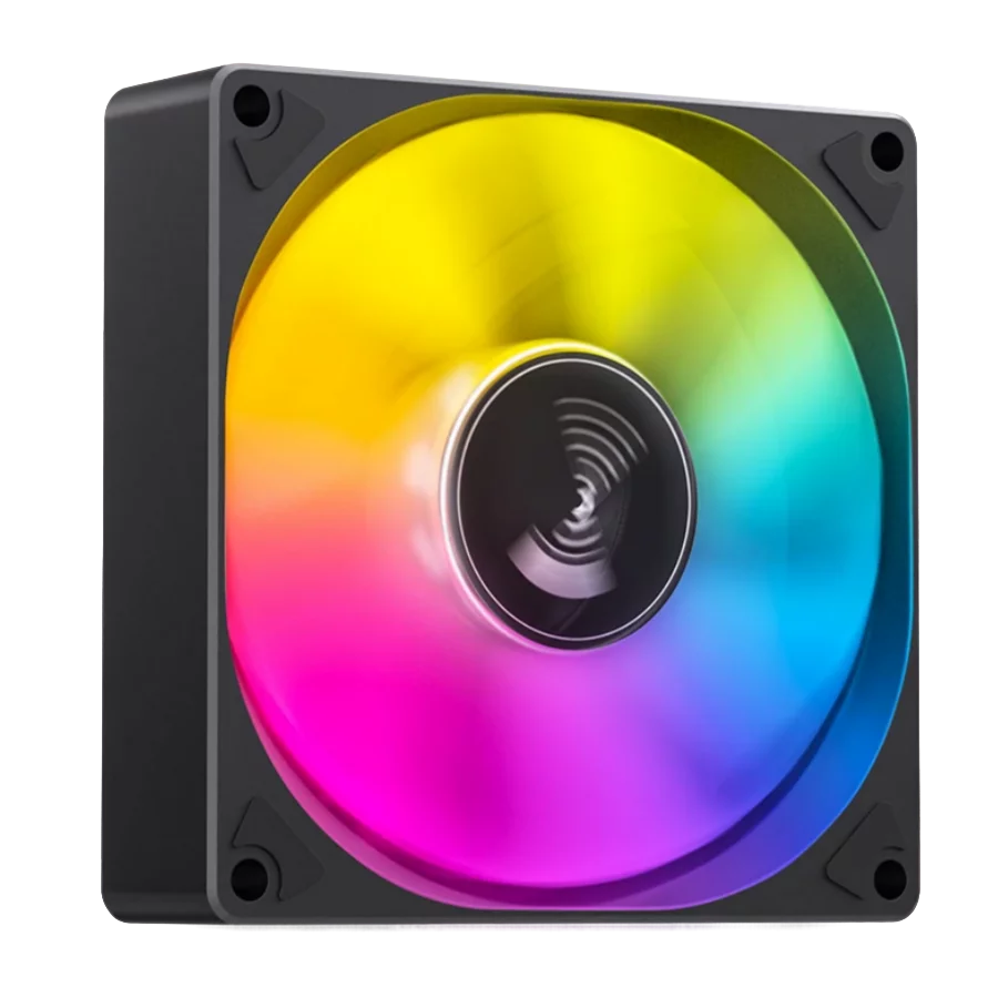 Кулер для корпуса/ Case Cooler JONSBO SL-925B (92x92x25mm, 4-pin PWM, ARGB, 38.2CFM, 33.8dBA, 2200RPM, Black) (SL-925 ARGB BLACK)