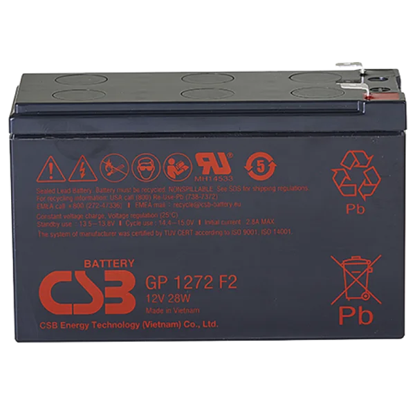 CSB Аккумуляторная батарея для ИБП (25W) (12V/ 7,2Ah) (GP1272 F2 (12V28W) CSB)