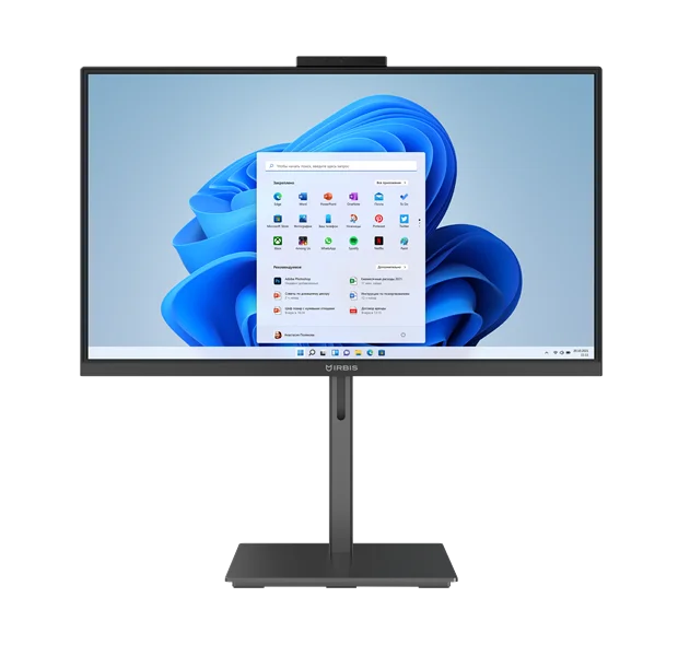 Моноблок IRBIS Groovy AIO 27; 27" (I5-1250P, 1920x1080; IPS, 16GB DDR4/ 512GB NVME SSD, wifi6 AX101, microSD, type C full function, RJ45, WebCam 5MP(magnetic), HAS, EU 19V 3.42A,wired k+m,Win11Pro, Китай) (G.27I5M2165WHC.100)
