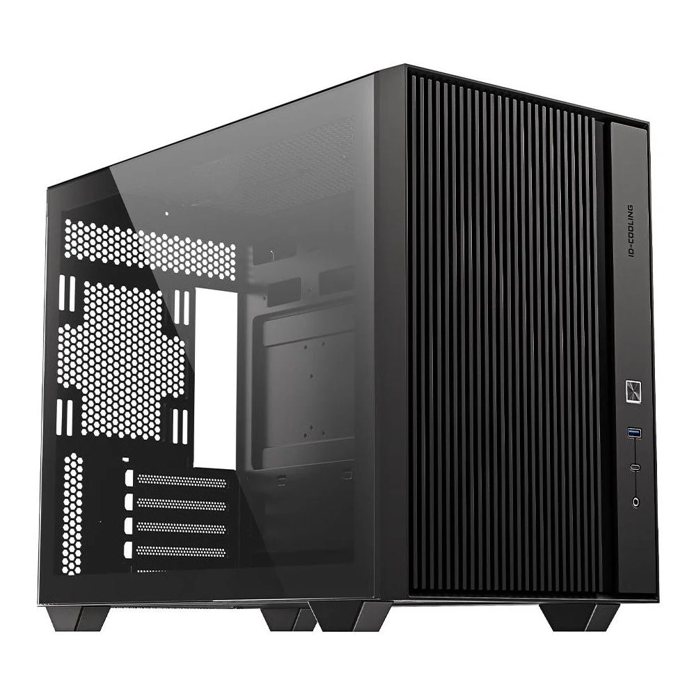 Корпус Case ID-Cooling FLOW 500 Black mATX/ win TG/no fan/ Gen2 Type C/ CPU180mm/ GPU 403mm/ no PSU