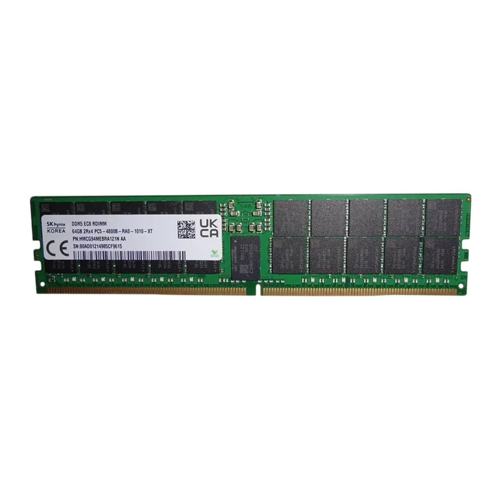 Оперативная память Hynix DDR5 64GB RDIMM 4800Mbps ECC Registered x4, 1 year, OEM (HMCG94MEBRA121N)