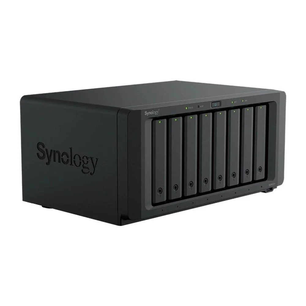 Система хранения данных Synology QC 2,2GhzCPU/ 8Gb(32)/ RAID0,1,10,5,6/ 8HP HDD SATA(3.5', 2.5')upto18 HDD (2xDX525)+2xM.2 slot/ 3xUSB3.2/ 2x2.5GbE(+1Expslot)/ iSCSI/ 1xPS/ 1YW repl DS1821+ (DS1825+)