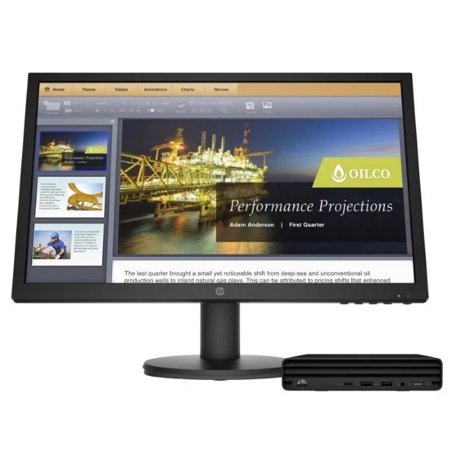 Комплект компьютер HP 260 G4 DM + монитор HP P24v G4 23.8" FHD/ Core i3-10110U/ 8GB/ 128GB SSD+500GB HDD/ noODD/ Release/ Dust filter/ KBD/ Mouse/ Win10Pro (44F37ES#ACB)