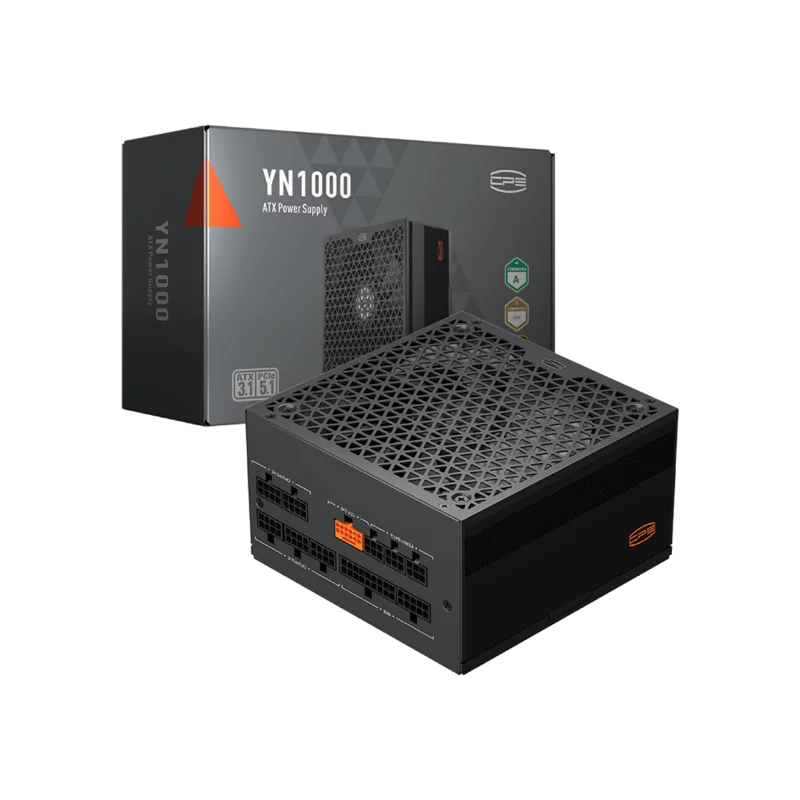 Блок питания ПК/ PCCooler, 1000W 80+ Gold (ATX, 3.1, , Full modular, 1x24(20+4)pin 550mm, 2xCPU 8(4+4)pin 650mm, 3xPCIe 8(6+2)pin 500mm, 1x12V(2x6) 12+4pin 650mm, 3xSATA*3+MOLEX4pin*1 450+120+120+120mm , Active, 135x135mm, (P5-YN1000-G1F)