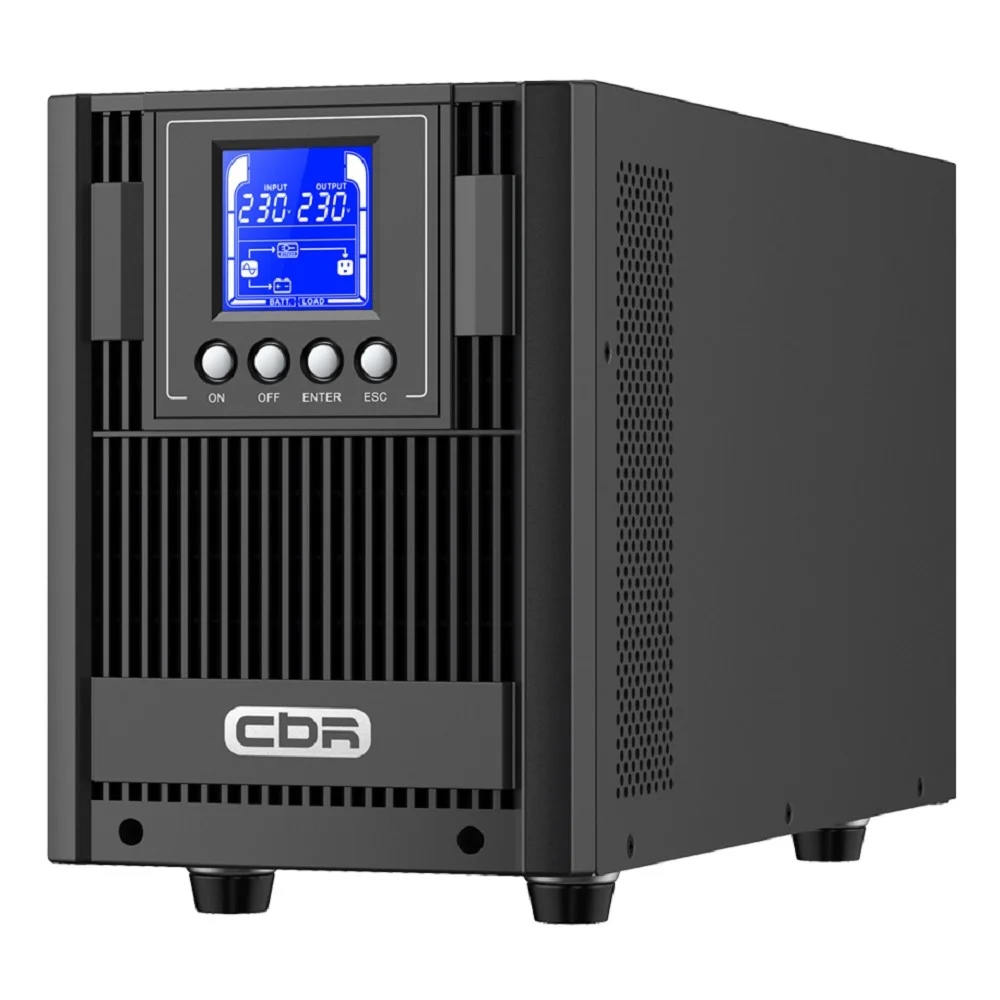 ИБП CBR ESSENCE ESN-2000C Online 2000 VA / 2000 W, Tower, 6 x C13, LCD, HID-USB, RS232, EPO, SNMP slot/ UPS CBR Online Tower (ESN-2KT-6I-LCHERSC)
