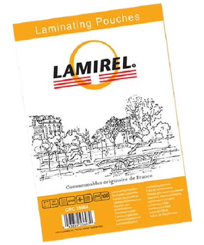 Пленка для ламинирования Fellowes 125мкм A7 (100шт) глянцевая 105x75мм Lamirel (LA-78663)
