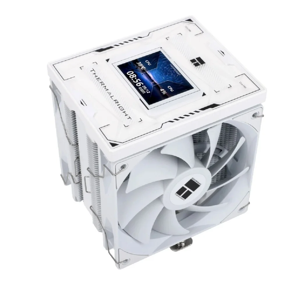 Thermalright Кулер Burst Assassin 120 Vision White LGA115X/1200/1700/1851 (2x120mm PWM Fan, медное основание, 6 тепл. трубок 6мм) / TRBA120VW