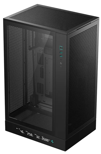 корпус Deepcool CH270 DIGITAL без БП, черный, MICRO ATX/MINI-ITX (R-CH270-BKNDM0-G-1)