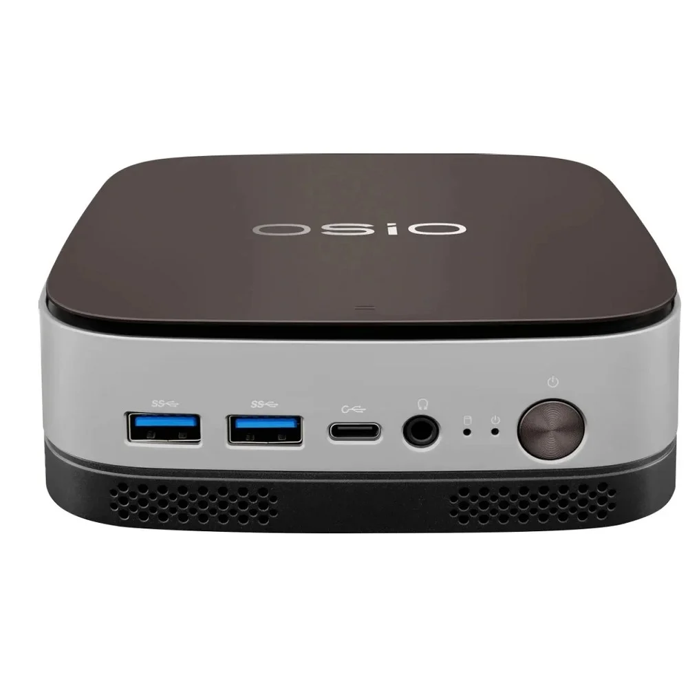 Компьютер Мини Osio BaseLine B51i-017 i5 1235U (1.3) 16Gb SSD512Gb Iris Xe Windows 11 Pro 64 GbitEth WiFi BT 59.85W коричневый/серебристый (RUS)