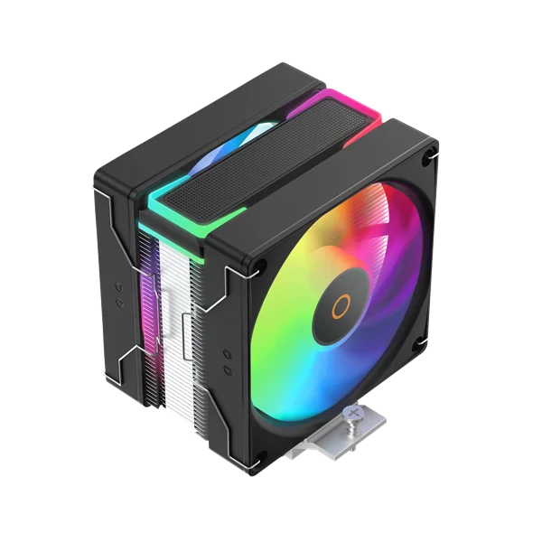 Кулер для процессора Ocypus Delta A40 SE BK Dual Fan ARGB, 2x120mm ARGB FAN, Top ARGB Panel, 4 HEAT PIPES, 4-PIN PWM, 800-1800 RPM, 31DBA, HYDRO BEARING, LGA115X/1200/1700/18XX, AM4/AM5