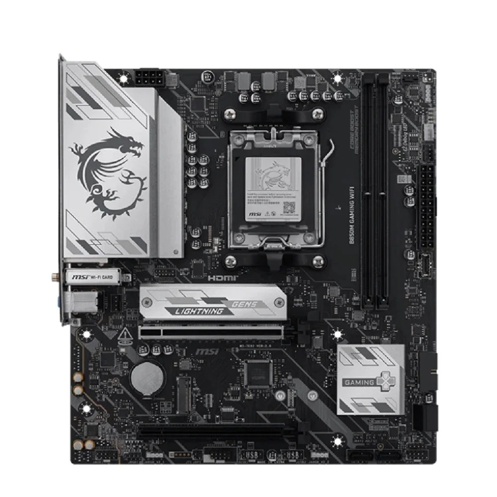 MSI B850M GAMING WIFI SocketAM5 AMD B850 2xDDR5 mATX AC`97 8ch(7.1) 5Gigabit RAID+HDMI+DP