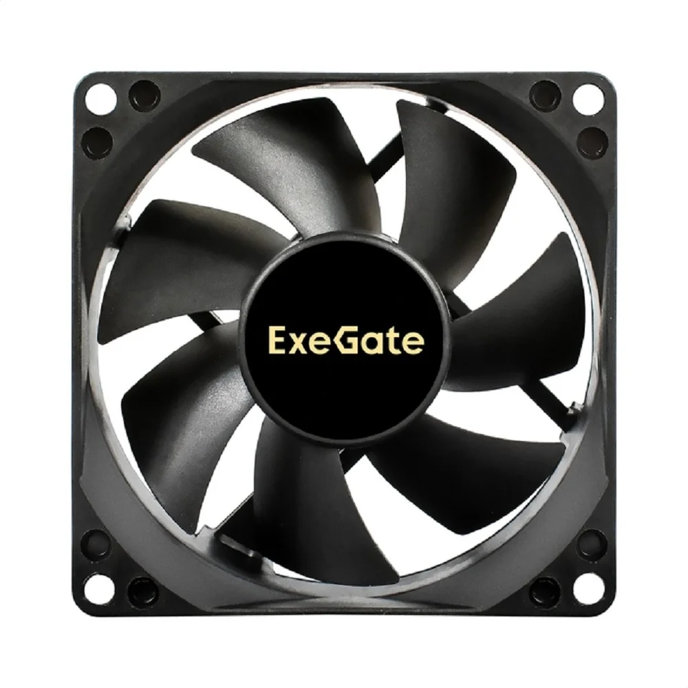 Exegate EX297083RUS Вентилятор 24В DC ExeGate EX08025S3P-24 (80x80x25 мм, Sleeve bearing (подшипник скольжения), 3pin, 2850RMP, 28dBA)
