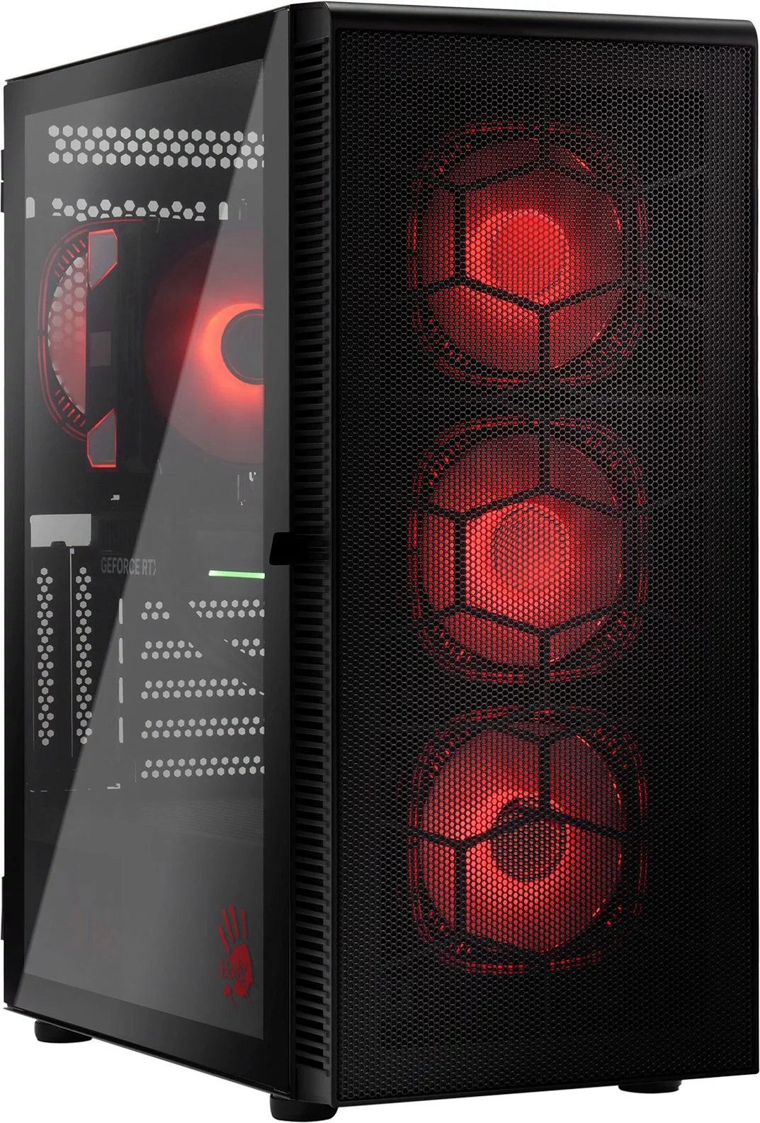 Компьютер Bloody BD-PC RAB84T2 TWR Ryzen 5 7500F (3.7) 32Gb SSD1Tb RTX5060 8Gb Windows 11 Home 64 2.5xGbitEth 650W черный (RUS) (2142036)