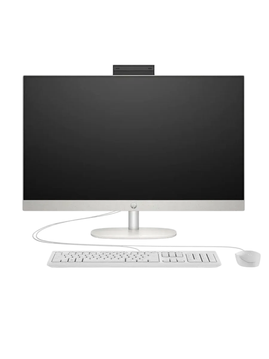 Моноблок HP AIO 27-CR1002 27"(1920x1080 IPS)/ Intel Core Ultra 7 155U(1.7Ghz)/ 16384Mb/ 512PCISSDGb/ noDVD/ Int:Intel Graphics/ Cam/ BT/ WiFi/ war 1y/ SHELL WHITE/ DOS + Eng kbd, mouse (CW2V1PA)