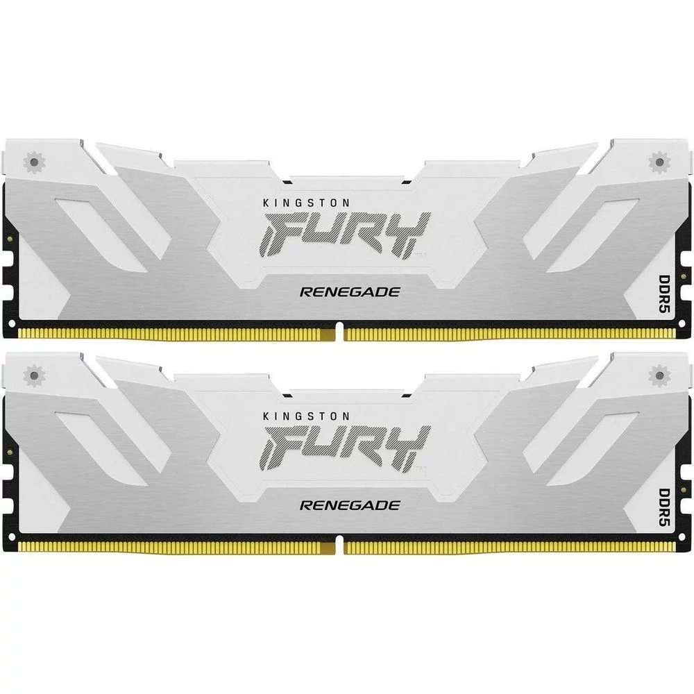 Модуль памяти Kingston 48GB DDR5 8000 FURY Renegade White RGB Non-ECC Unbuffered DIMM (Kit 2*24gb) CL38 (KF580C38RWK2-48)