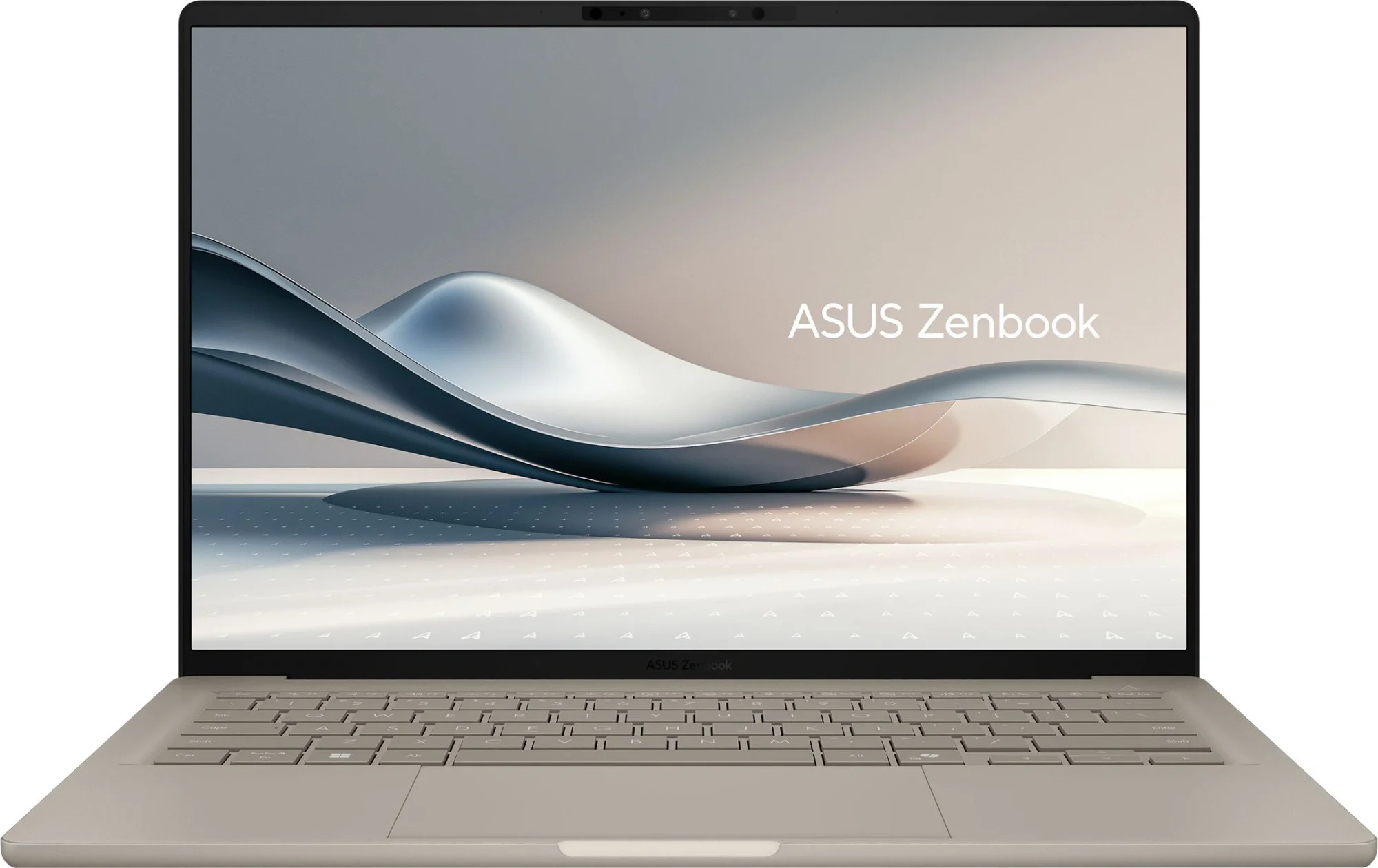 Ноутбук Asus Zenbook A14 UX3407QA-QD556W Snapdragon X X1-26-100 16Gb SSD512Gb Qualcomm Adreno 14" OLED WUXGA (1920x1200) Windows 11 Home beige WiFi BT Cam (90NB1501-M012H0)