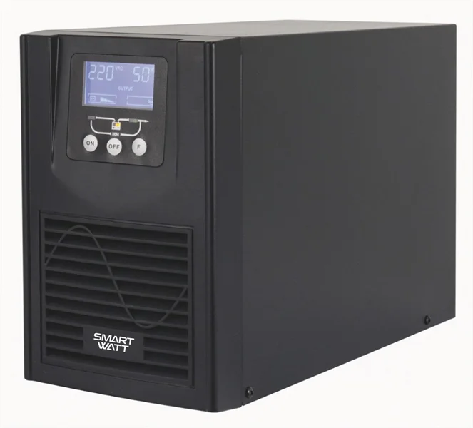 Источник бесперебойного питания SMARTWATT ИБП Онлайн, мощность 1000/ 900 ВА/ Вт, напольный, LCD дисплей, IEC13 - 6 шт., встроенные АКБ (UPS MASTER IEC 1KVA)