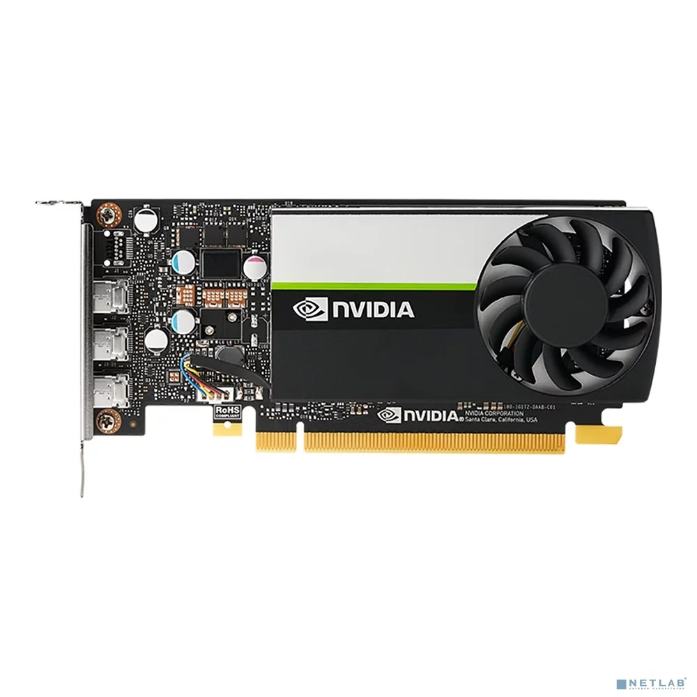 Видеокарта/ VGA NVIDIA T400, 4GB GDDR6/64 bit, PCI Express 3.0 x16,3x mini-DisplayPort v1.4, 3x mini-DisplayPort->DisplayPort, BOX (900-5G172-2540-000)