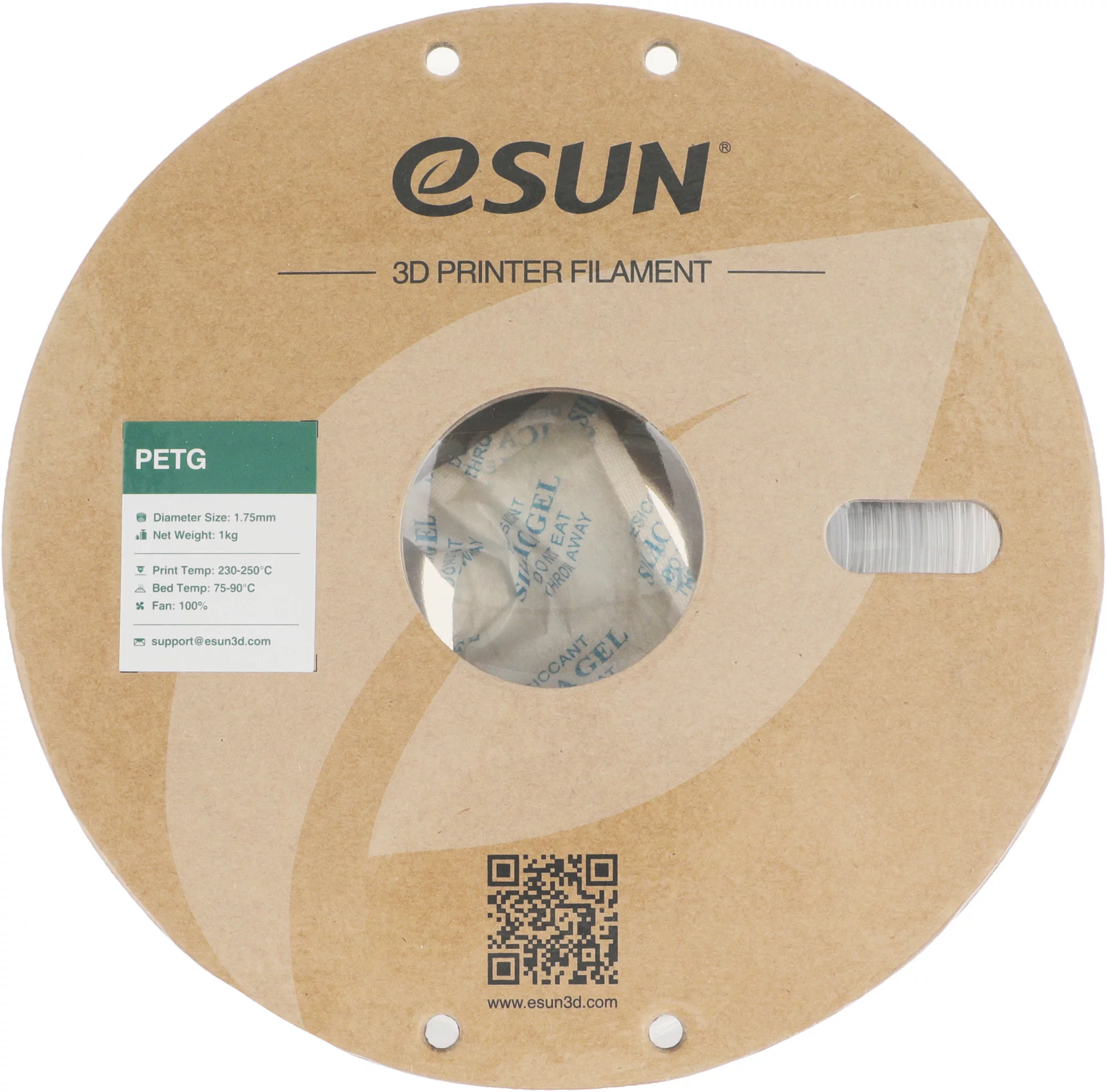 Пластик для принтера 3D Esun PETG175T1P1 PETG d1.75мм 1кг 1цв.