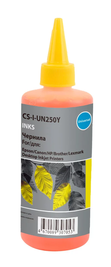 Чернила Cactus CS-I-Un250Y желтый 250мл для Epson/Canon/HP/Brother Ecotank