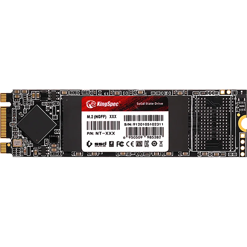 Твердотельный накопитель/ Kingspec SSD NT-128 2280, 128GB, M.2(22x80mm), SATA3, R/W 500/450MB/s, IOPs н.д./н.д., TBW 60, DWPD 0.4 (3 года)