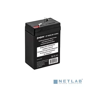Exegate EX282946RUS Аккумуляторная батарея DT 6028 (6V 2.8Ah, клеммы F1)
