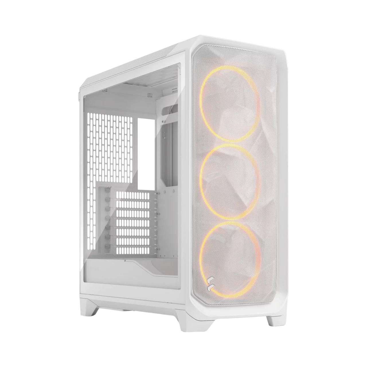 Корпус Компьютер без блока питания/ Case Fractal Design Meshify 3 RGB TG Clear Tint, Midi-Tower, 3x140mm ARGB, 2xUSB-A 3.2 + 1xUSB 3.2 Type-C E-ATX, ATX, mATX, mITX, White (FD-C-MES3A-07)