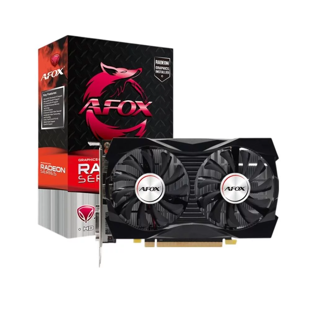 Видеокарта Afox RX550 2GB GDDR5 128bit DVI DP HDMI 2FAN RTL (AFRX550-2048D5H5-V2)