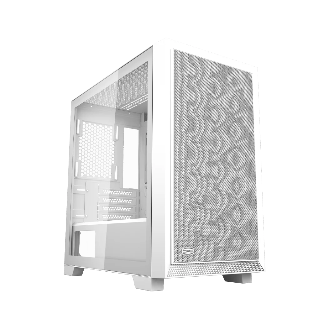 Корпус без блока питания/ Case PCCooler C3D310 WH, Mini-Tower, TG, Mesh, no fans, 2xUSB-A 3.0, mATX, mITX White