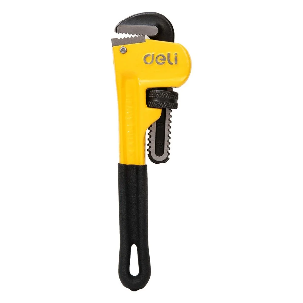 Трубный ключ Стиллсона Deli DL2508 200мм, максимальное открытие 27мм, Cr-Mo + углеродистая сталь bp Badpack (DL2508||BP)