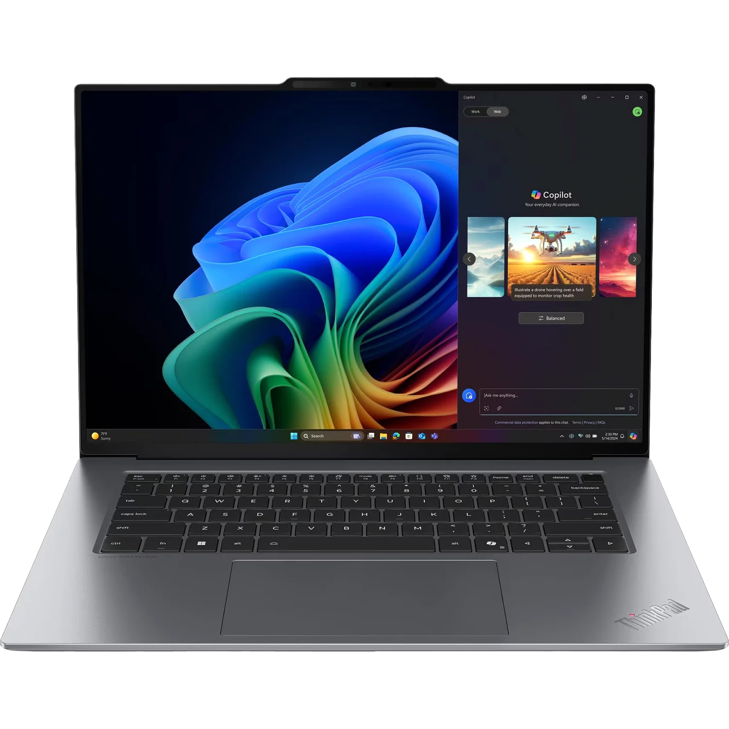 Ноутбук Lenovo ThinkPad X9-15 G1 Aura Edition, 15.3"(2880X1800) OLED 500nits AG 100% DCI-P3, Copilot+ PC , Intel U7 268V vPro, 32GB, 1TB SSD, Intel Arc 140V, Cam 8MP RGB+IR, Intel Wi-Fi® 7 BE201+B (21Q6002BUS)