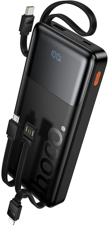 Мобильный аккумулятор Hoco J156 Founder 10000mAh QC3.0/PD3.0 22.5W 3A черный (62277)