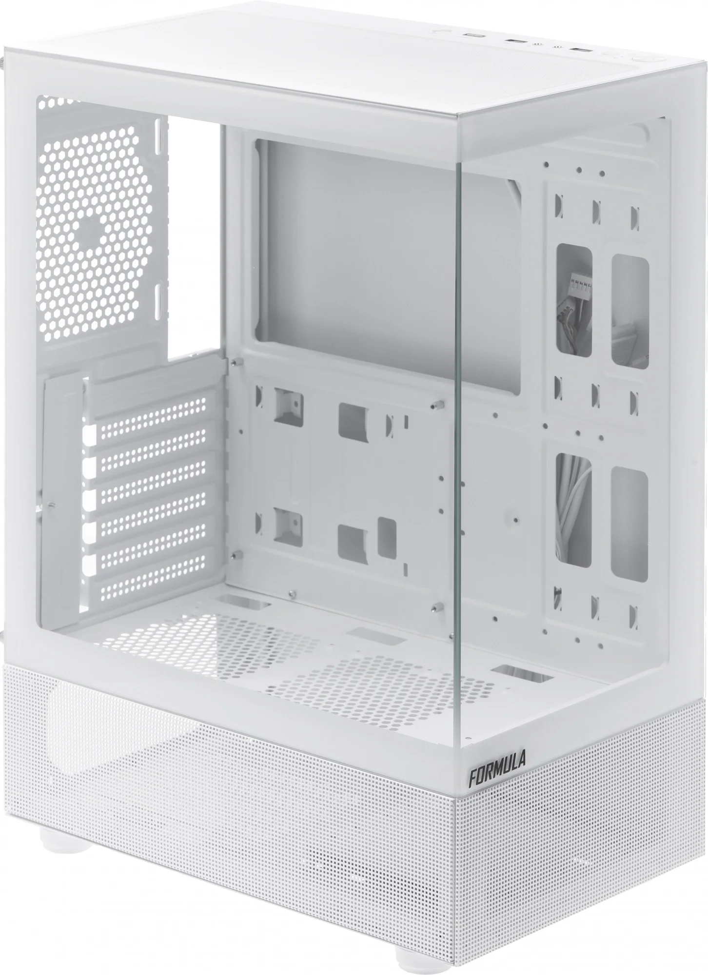 корпус Formula V Line Crystal Z1 White, ATX, Left & Front side Tempered Glass, USB3.0*1, USB2.0*2