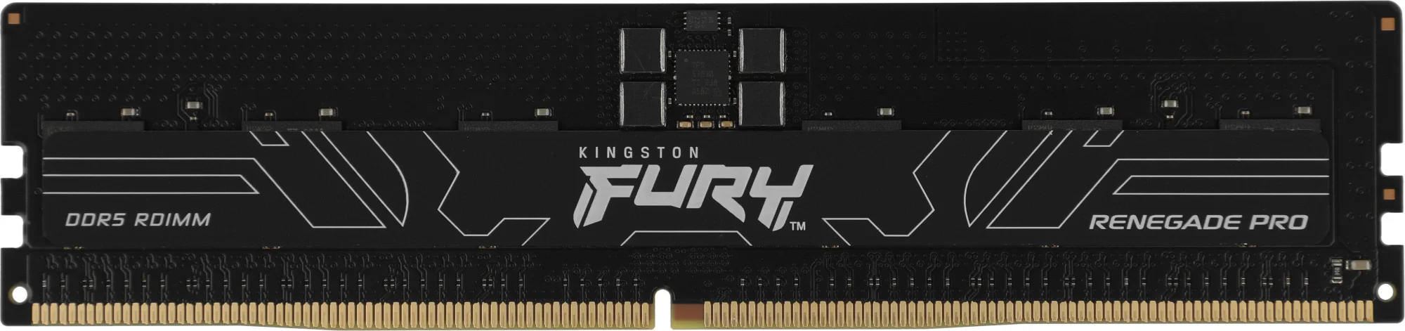 Модуль памяти Kingston 16GB DDR5 6400 FURY Renegade Pro RDIMM Black XMP ECC Registered DIMM (Single Module) 1RX8 32-39-39 1.4V 288-pin 16Gbit (KF564R32RB-16)
