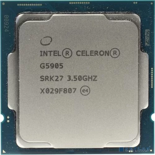 Процессор/ APU LGA1200 Intel Celeron G5905 (Comet Lake, 2C/2T, 3.5GHz, 4MB, 58W, UHD Graphics 610) OEM (CM8070104292115SRK27)