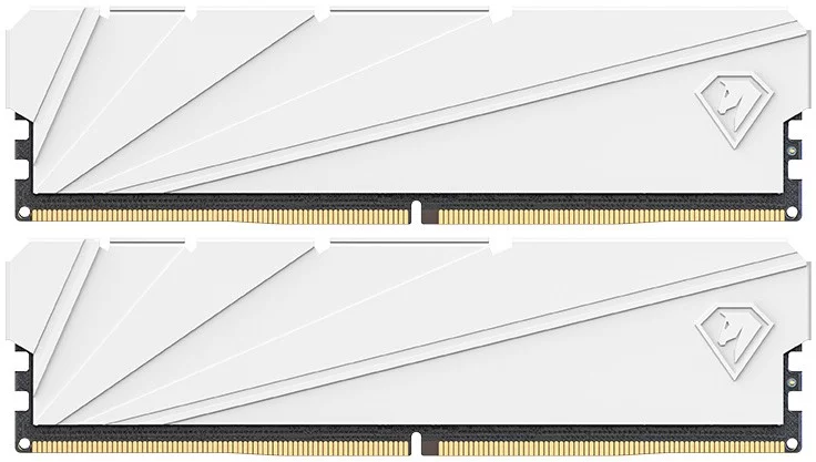 Netac Shadow S 32GB (2x16GB) DDR4-3200 (PC4-25600) C16 White 16-20-20-40 1.35V XMP Dual DIMM Kit (NTSSD4P32DP-32W)