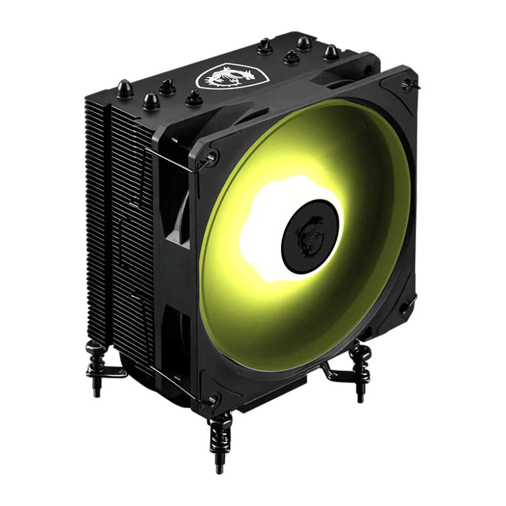 Вентилятор для процессора MSI MAG COREFROZ AA13 Height 155mm, 6mm x 4pcs, Fan 120mm, 510~2070RPM ±10%, [ 30 dB(A), 4-pin PWM, TDP 220W, Al+Cu, Screw, Socket AMD AM5/ AM4, Intel LGA1700/ 1851 (306-7ZWHA31-L80)