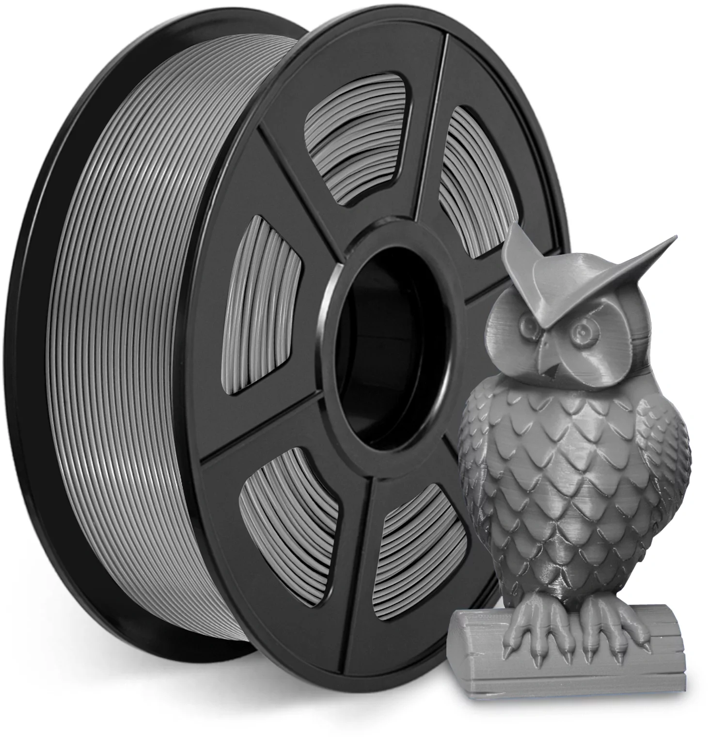 -/ Пластик для принтера 3D Cactus CS-3D-ABS-1KG-GREY ABS d1.75мм 1кг L386м 1цв.